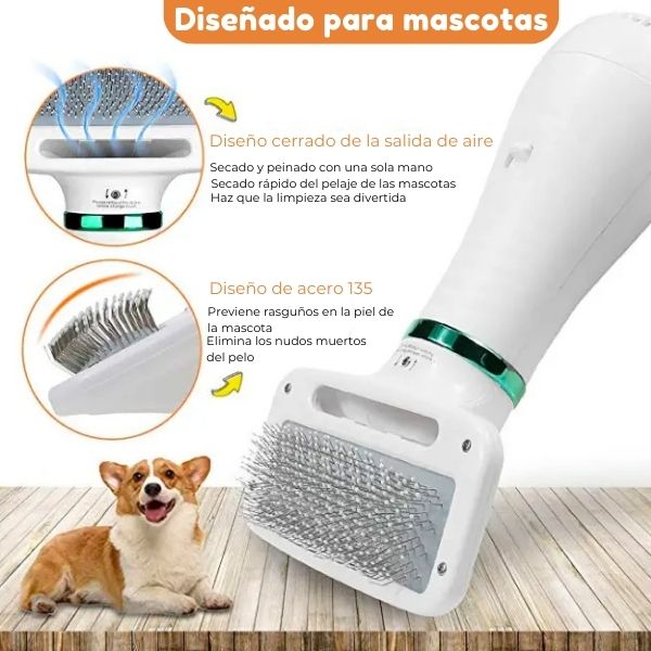 Cepillo Secador 2 en 1 PetCare®